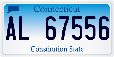CT license plate AL67556