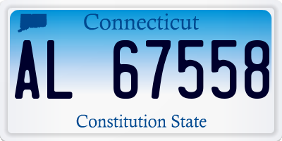 CT license plate AL67558