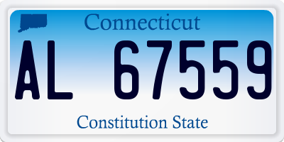 CT license plate AL67559