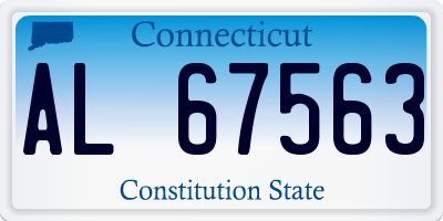 CT license plate AL67563