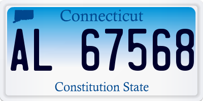 CT license plate AL67568