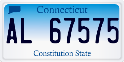 CT license plate AL67575