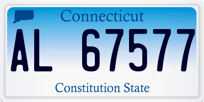 CT license plate AL67577