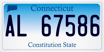 CT license plate AL67586