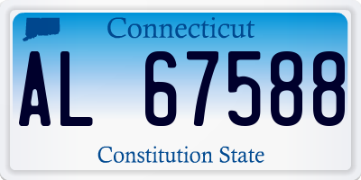 CT license plate AL67588