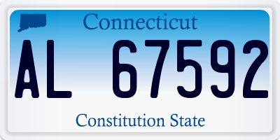CT license plate AL67592