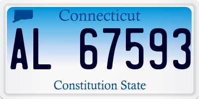 CT license plate AL67593