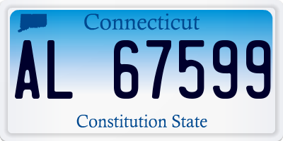 CT license plate AL67599
