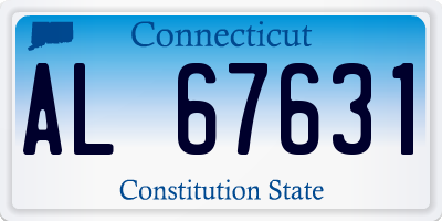 CT license plate AL67631