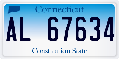 CT license plate AL67634