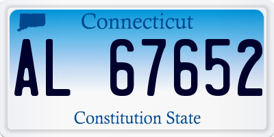 CT license plate AL67652