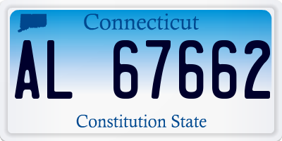 CT license plate AL67662