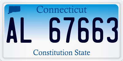 CT license plate AL67663
