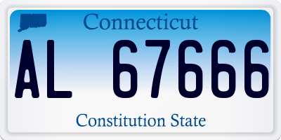 CT license plate AL67666