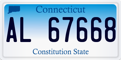 CT license plate AL67668