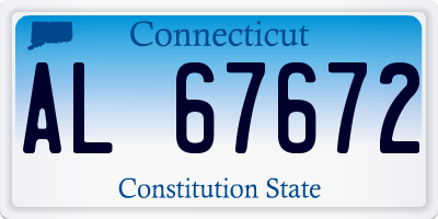 CT license plate AL67672