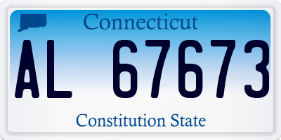 CT license plate AL67673