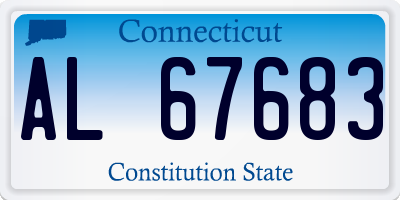 CT license plate AL67683