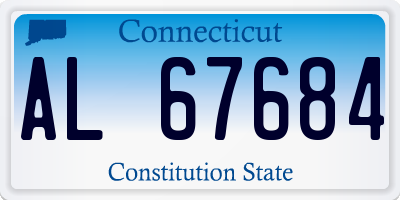 CT license plate AL67684