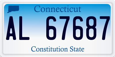 CT license plate AL67687