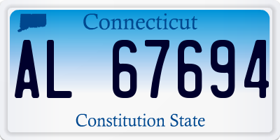 CT license plate AL67694