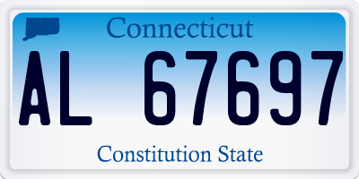 CT license plate AL67697