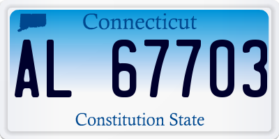 CT license plate AL67703