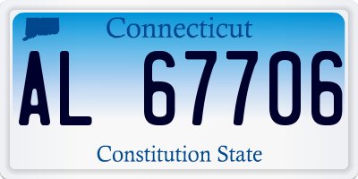 CT license plate AL67706
