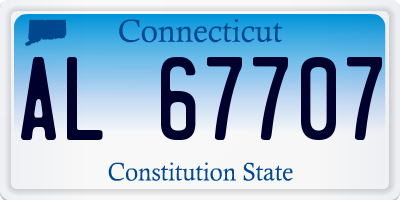 CT license plate AL67707