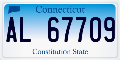 CT license plate AL67709