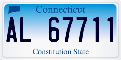 CT license plate AL67711