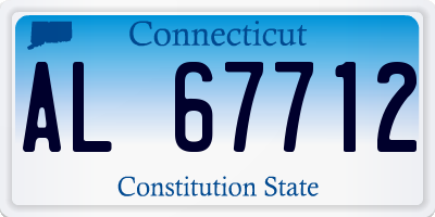 CT license plate AL67712