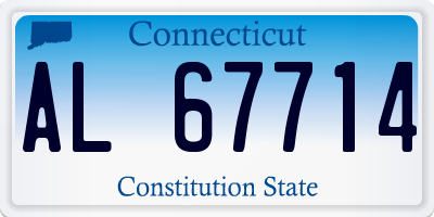 CT license plate AL67714