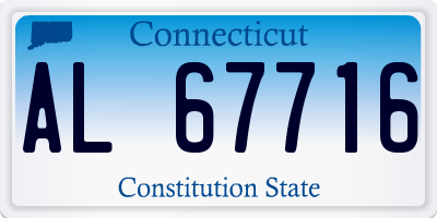 CT license plate AL67716