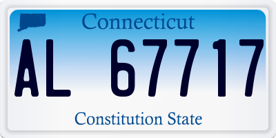 CT license plate AL67717