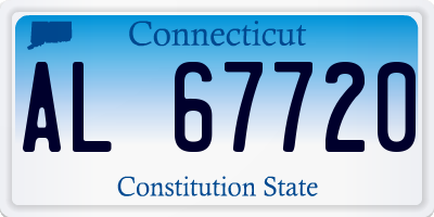 CT license plate AL67720