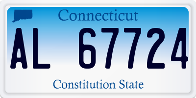 CT license plate AL67724