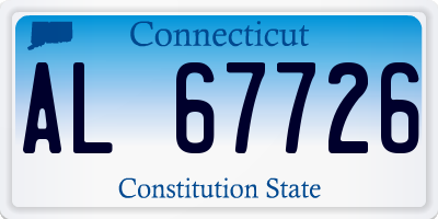 CT license plate AL67726