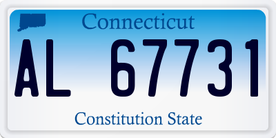 CT license plate AL67731