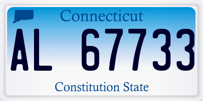 CT license plate AL67733