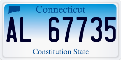 CT license plate AL67735