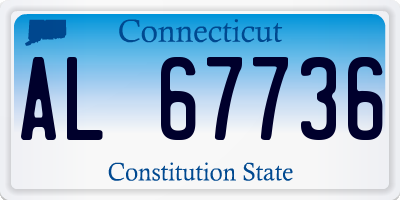 CT license plate AL67736