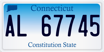 CT license plate AL67745