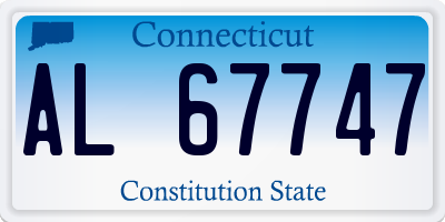 CT license plate AL67747