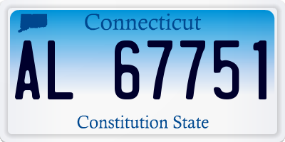 CT license plate AL67751