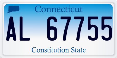 CT license plate AL67755