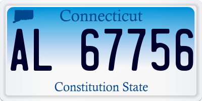 CT license plate AL67756