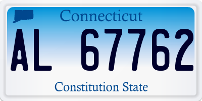 CT license plate AL67762
