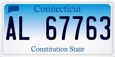 CT license plate AL67763