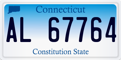 CT license plate AL67764